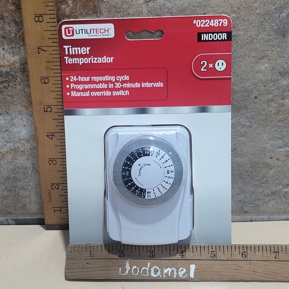 Utilitech Indoor Mechanical Timer Temporizador New Sealed - Picture 9 of 11